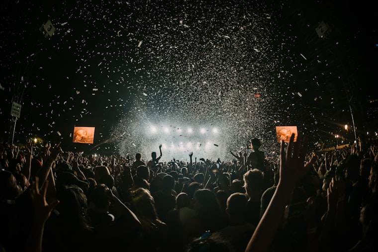 A crowd at an event